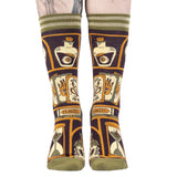 Cabinet of Curiosities Crew Socks from FootClothes