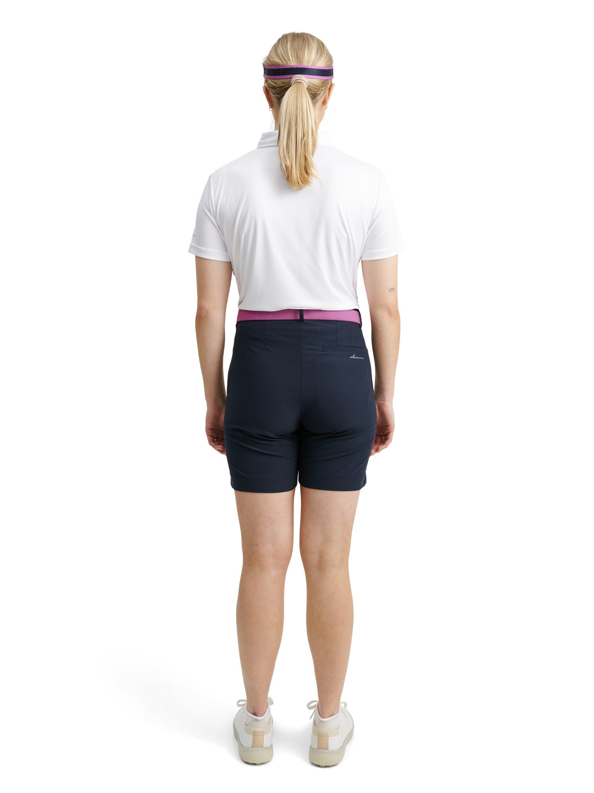 Women Cherry stripe polo from Abacus Sportswear US