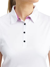 Women Cherry stripe polo from Abacus Sportswear US