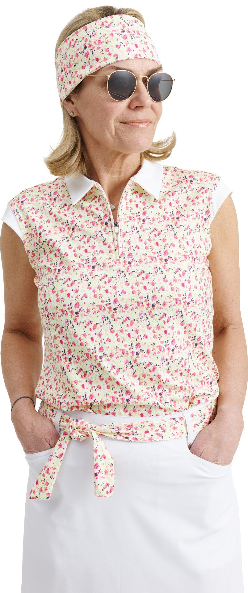 Women Lily sleeveless polo from Abacus Sportswear US