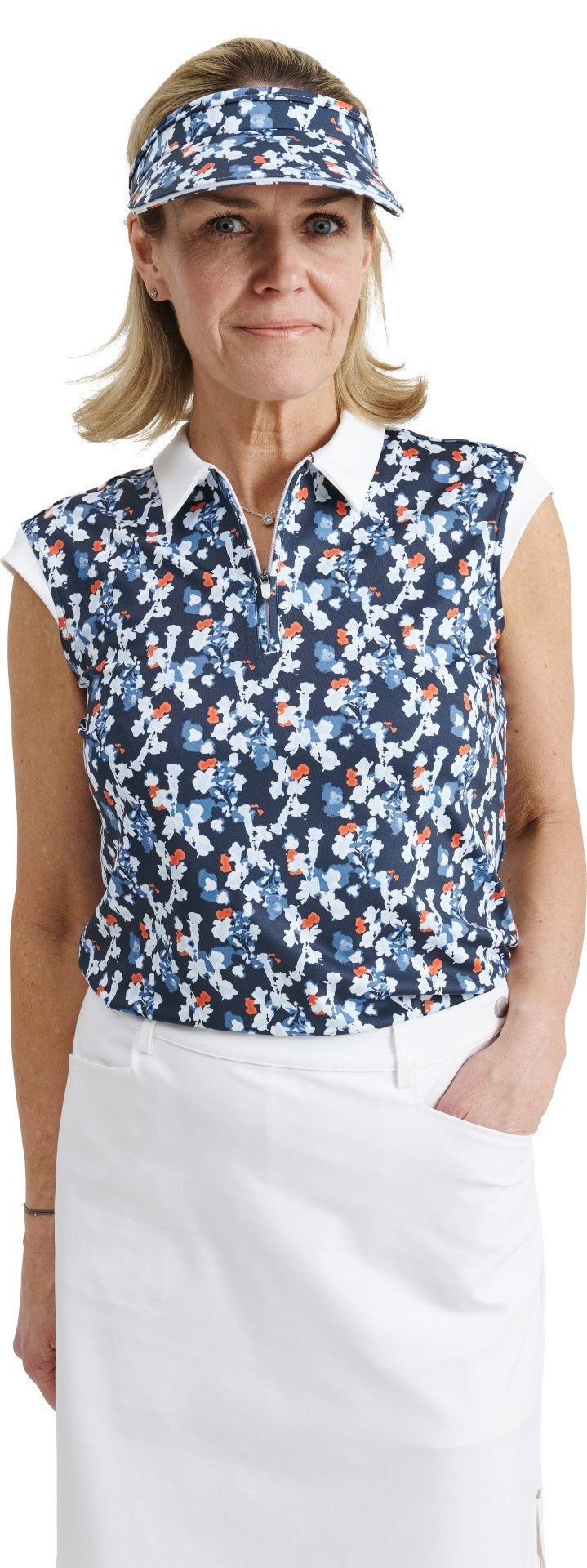 Women Lily sleeveless polo from Abacus Sportswear US