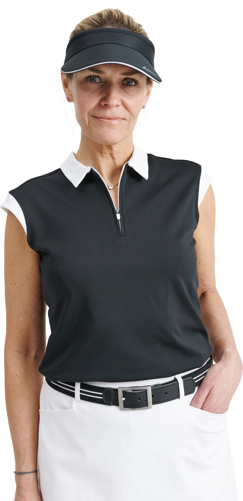 Women Lily sleeveless polo from Abacus Sportswear US