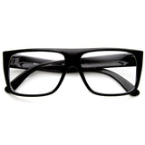 Flat Top Square Clear Lens Fashion Glasses 8807 from zeroUV