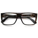Flat Top Square Clear Lens Fashion Glasses 8807 from zeroUV