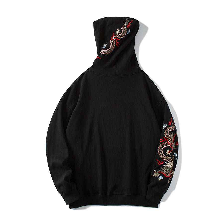Flying Fire Dragon Embroidery Hoodie From Niepce Inc