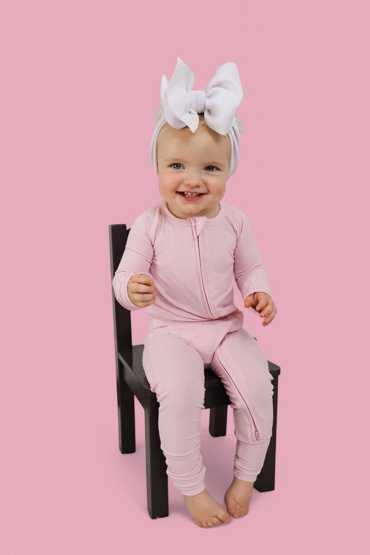 PINK ROSE RIB DREAM ROMPER from DREAM BIG LITTLE CO