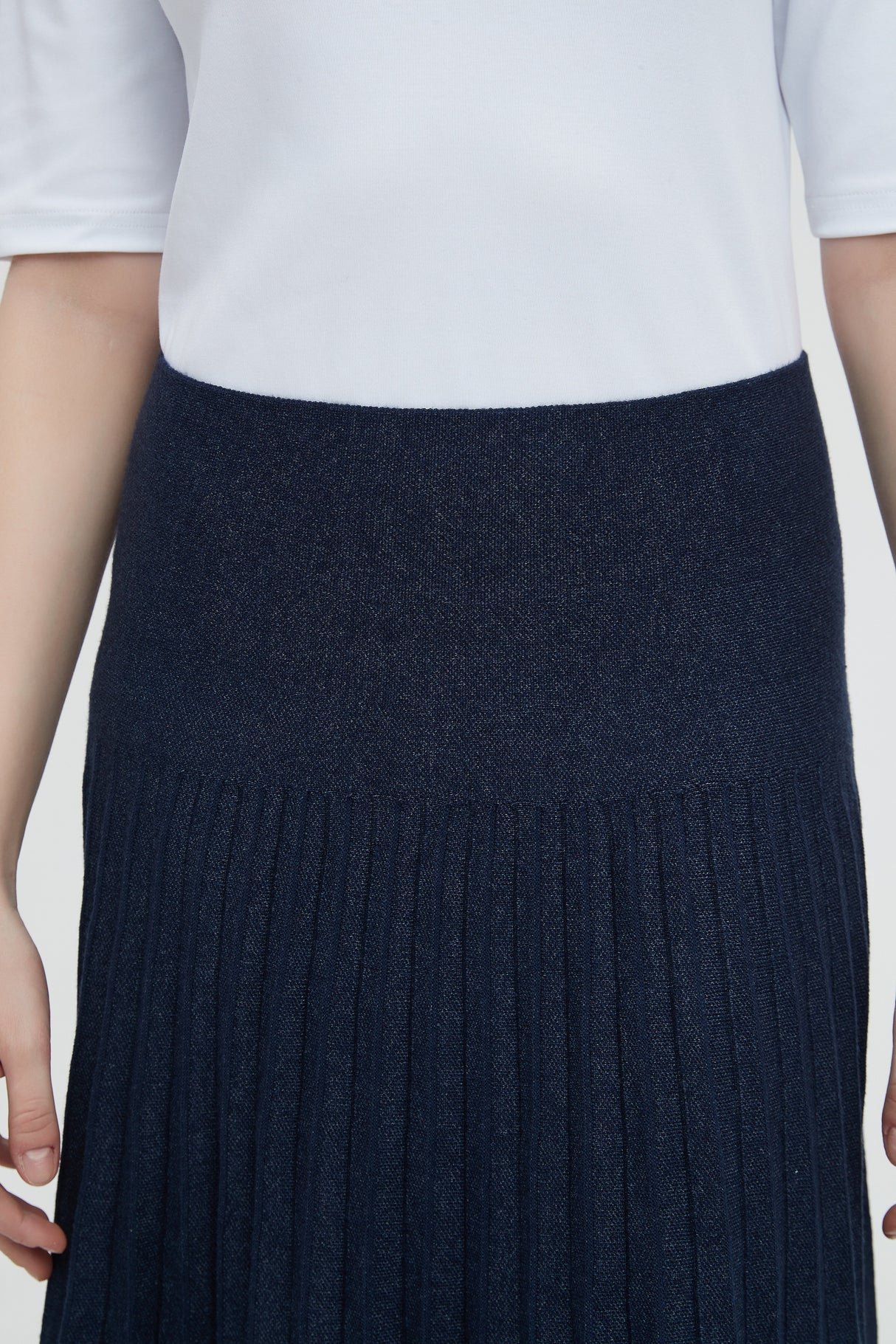 MM YEAR ROUND PLEATED - DENIM WASH. from Mia Mod