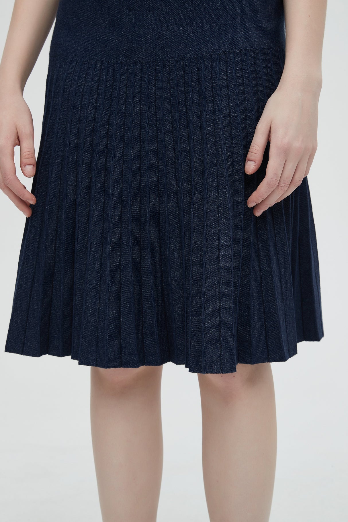 MM YEAR ROUND PLEATED - DENIM WASH. from Mia Mod
