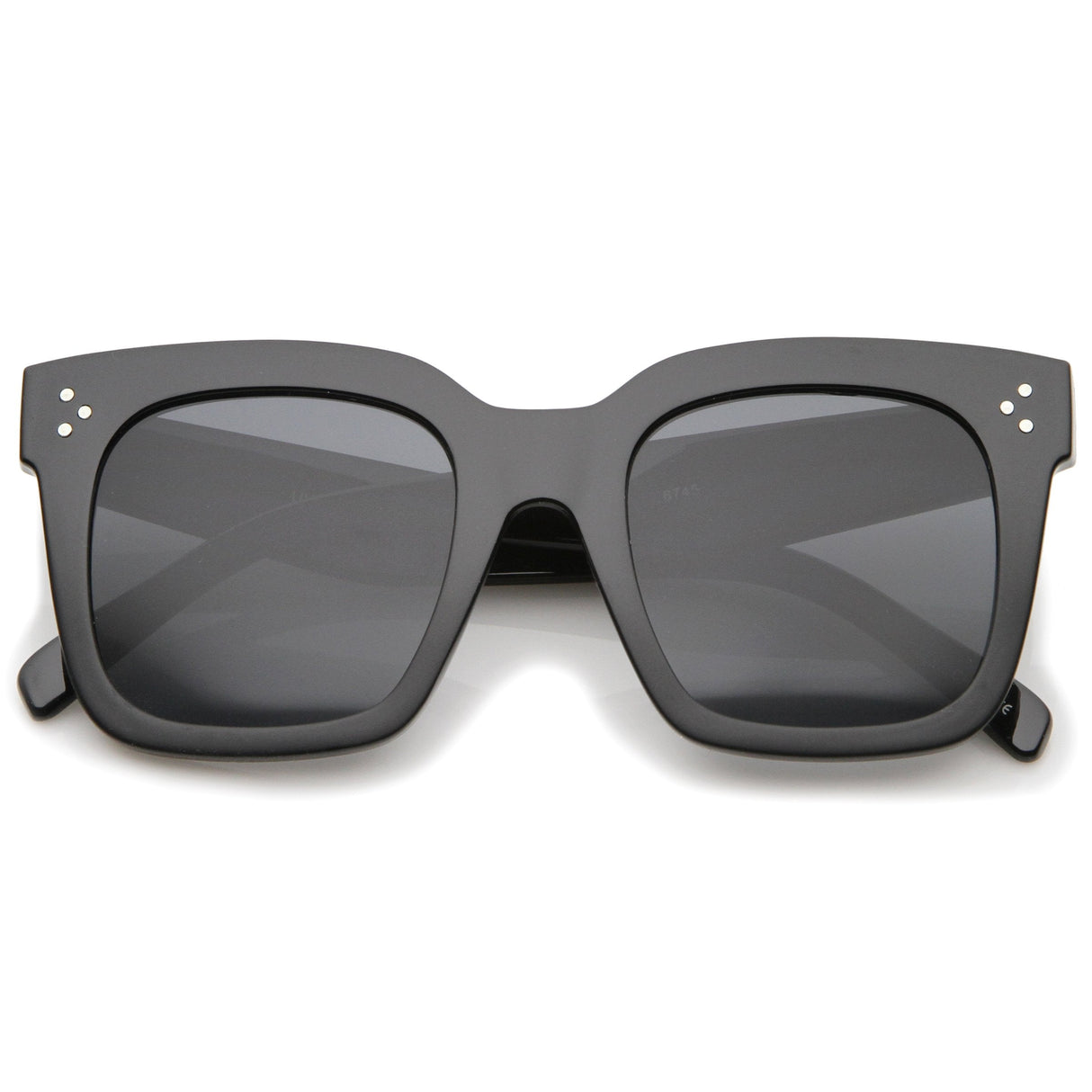 Bold Oversize Horned Rim Flat Lens Sunglasses A101 from zeroUV