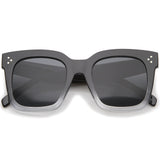 Bold Oversize Square Horned Rim Flat Lens Sunglasses A252 from zeroUV