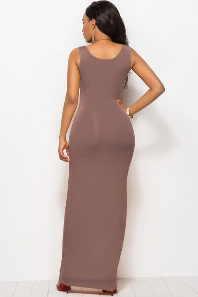 Scoop Neck Wide Strap Maxi Dress from Enfance-Heureuse
