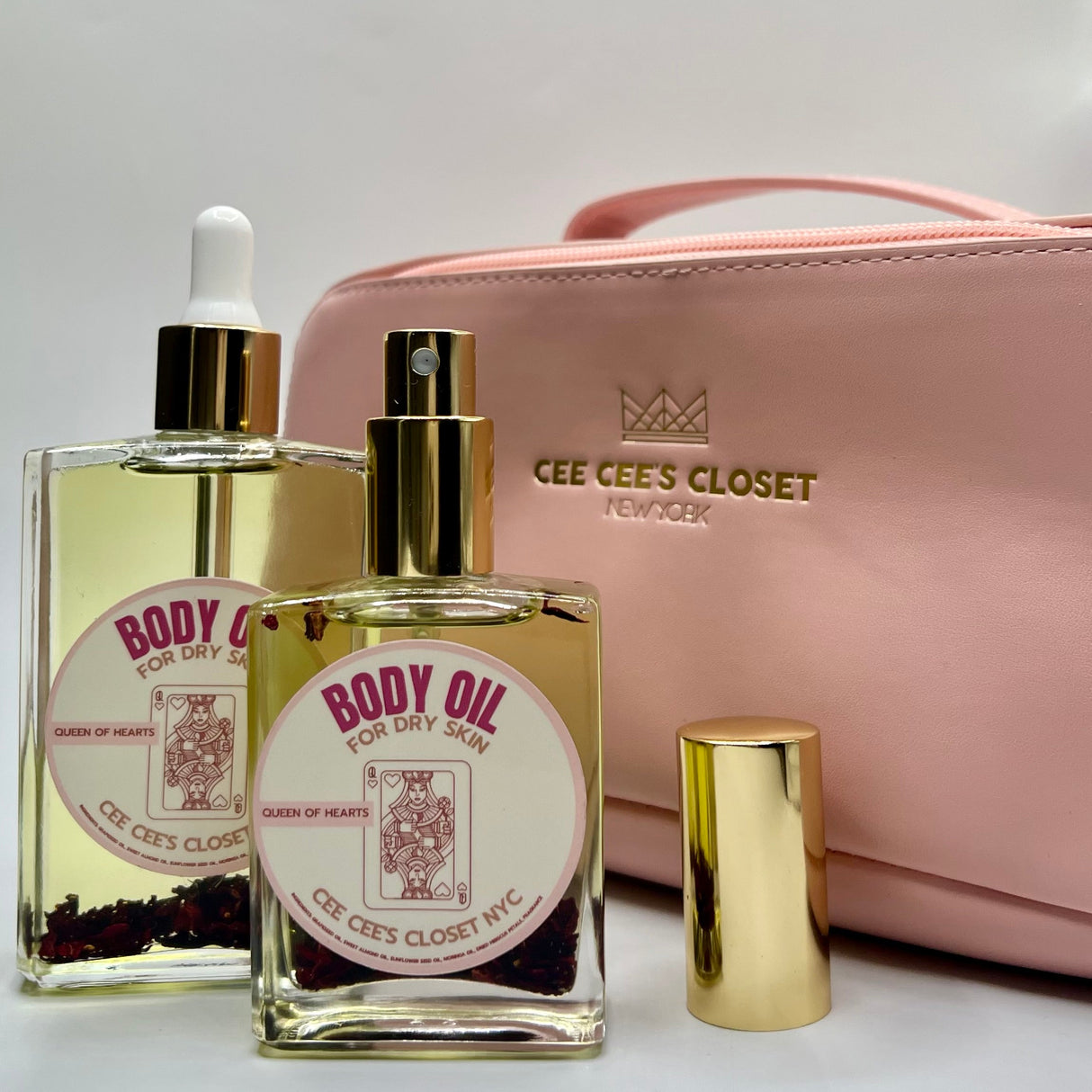 Queen of Hearts Scented Dry Body Oil from Cee Cee's Closet NYC