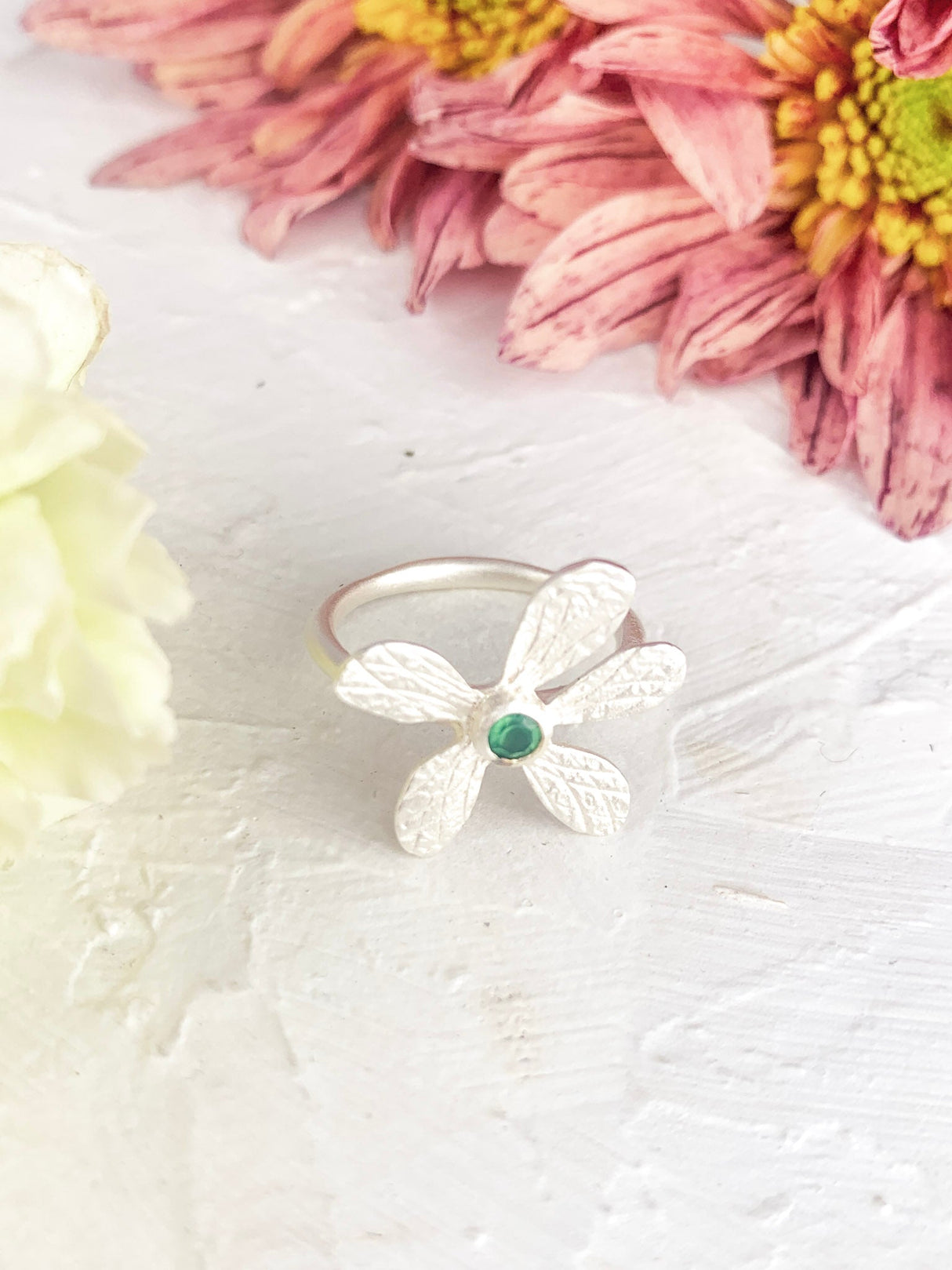 Five Petal Wildflower Ring from Ash & Rose