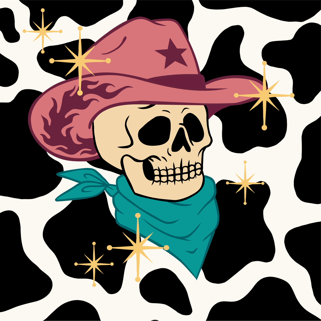 Disco Cowboy Crew Socks from FootClothes