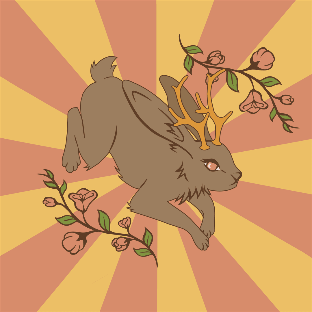 Jackalope Crew Socks from FootClothes