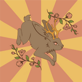 Jackalope Crew Socks from FootClothes