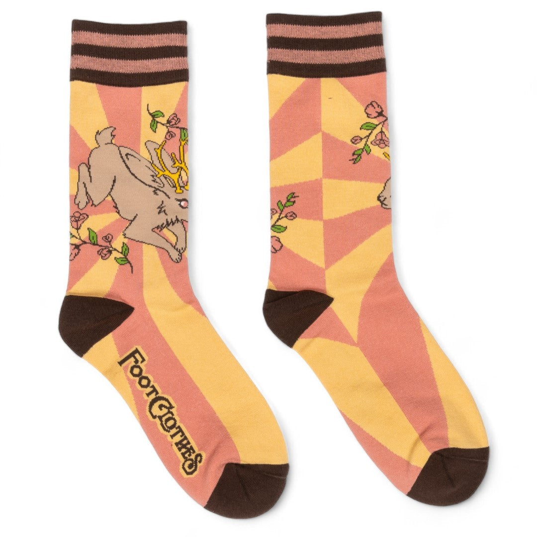 Jackalope Crew Socks from FootClothes