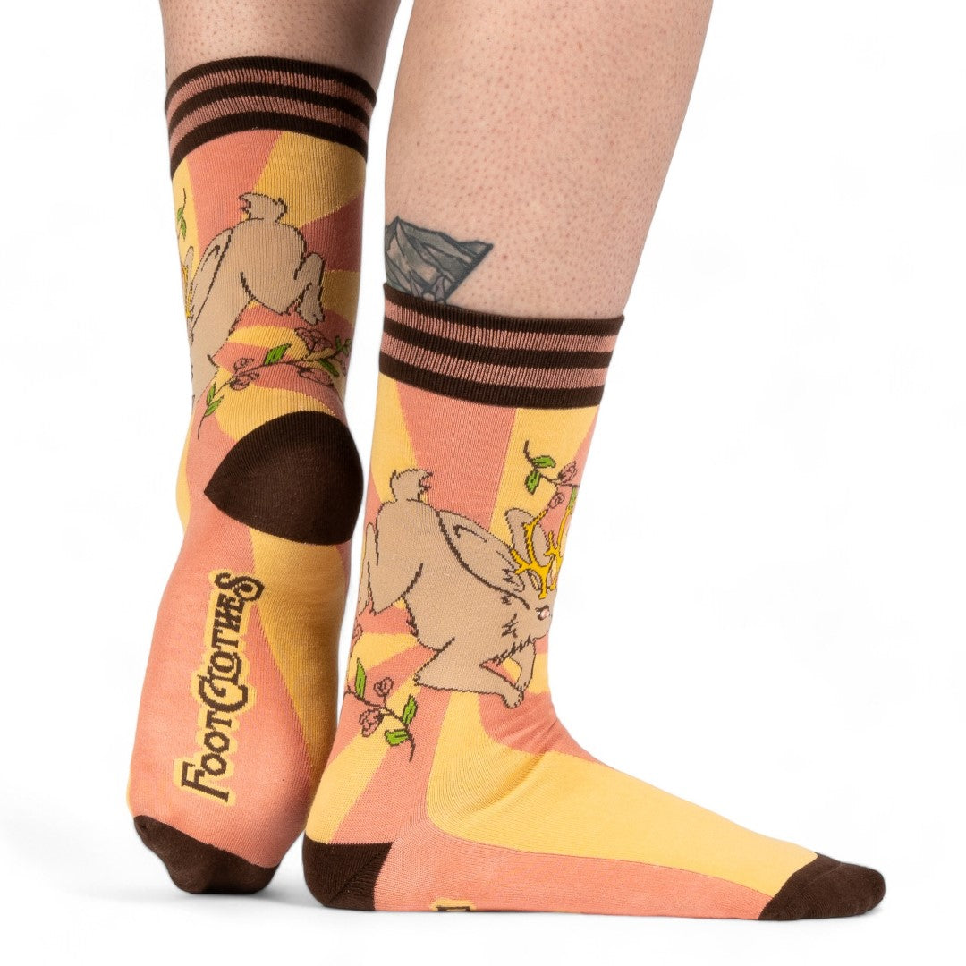 Jackalope Crew Socks from FootClothes