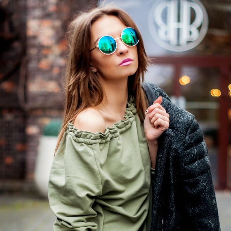 Retro Flash Color Mirror Lens Round Metal Sunglasses 9203 from zeroUV
