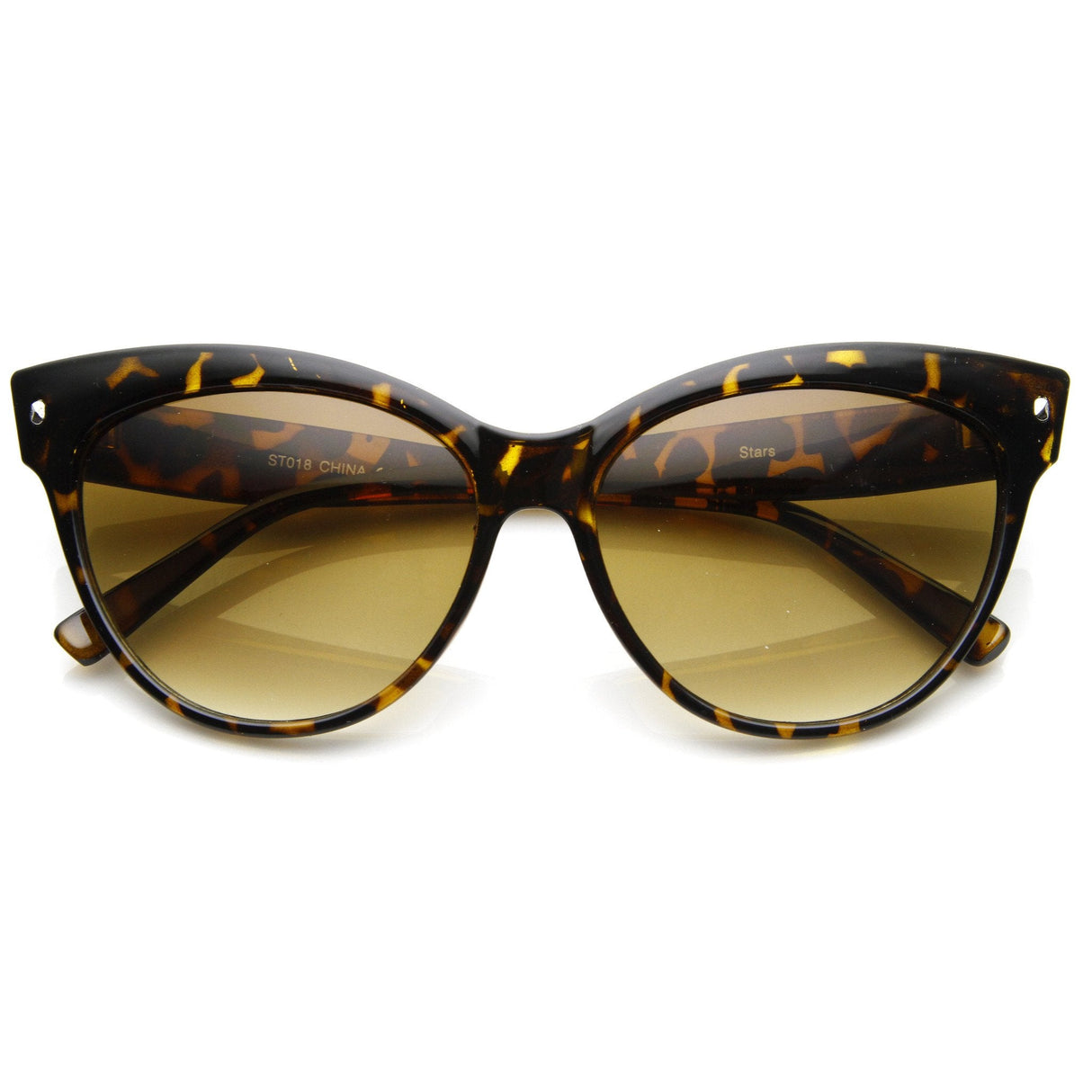 High Pointed Tip Inset Frame Oversize Cat Eye Sunglasses 8462 from zeroUV