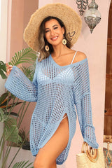 Crochet Side Split Beach Coverups Swimwear Dress from My Pampered Life Seattle