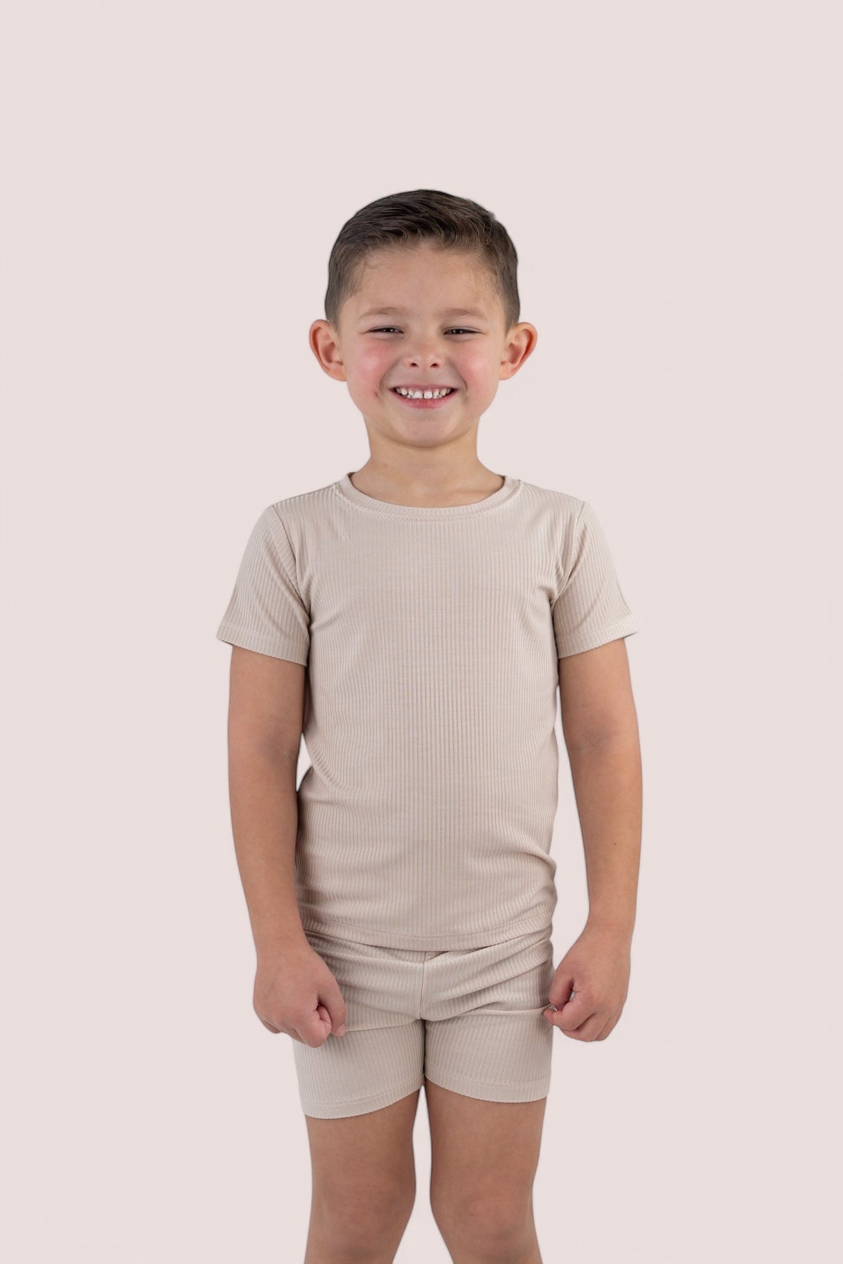 TOTALLY TAN RIB DREAM SHORT SET from DREAM BIG LITTLE CO