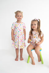 Dream Big Little Co x CoComelon JJ RAINBOW CHECKERS DREAM SHORT SET from DREAM BIG LITTLE CO