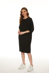 MM EVERYTHING TSHIRT DRESS - BLACK CREW NECK from Mia Mod