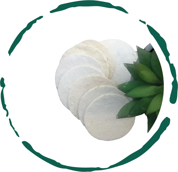 Natural Loofah Pads 5-pcs from BeNat