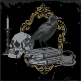 Raven's Grimoire Crew Socks from FootClothes