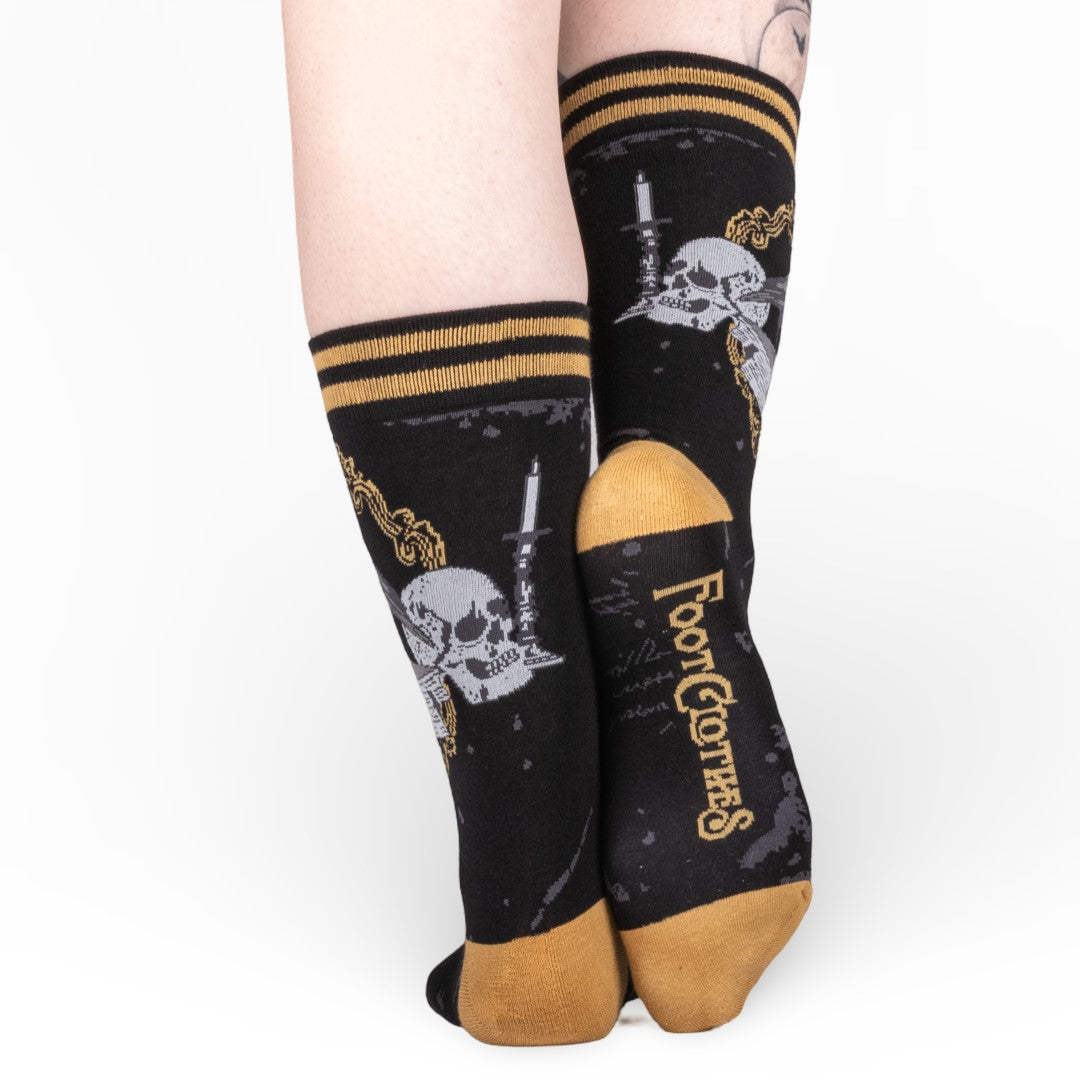 Raven's Grimoire Crew Socks from FootClothes