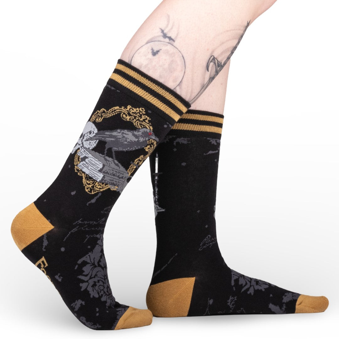 Raven's Grimoire Crew Socks from FootClothes