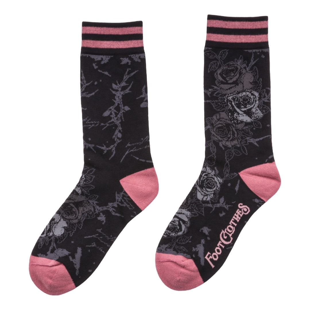 Eternal Roses Crew Socks from FootClothes