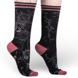 Eternal Roses Crew Socks from FootClothes