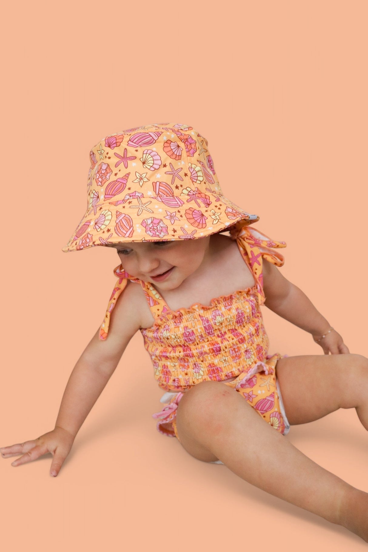 SHELLO SUMMER DREAM SMOCKED TANKINI TWO PIECE SWIM SUIT from DREAM BIG LITTLE CO