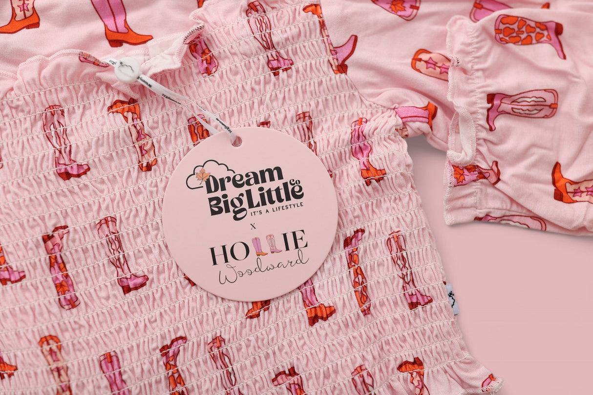 EXCLUSIVE YEE HAW HOLLIE DREAM SMOCKED FLARE SET from DREAM BIG LITTLE CO