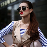 Indie Half Frame Horned Rim Vintage Inspired Sunglasses 2934 from zeroUV