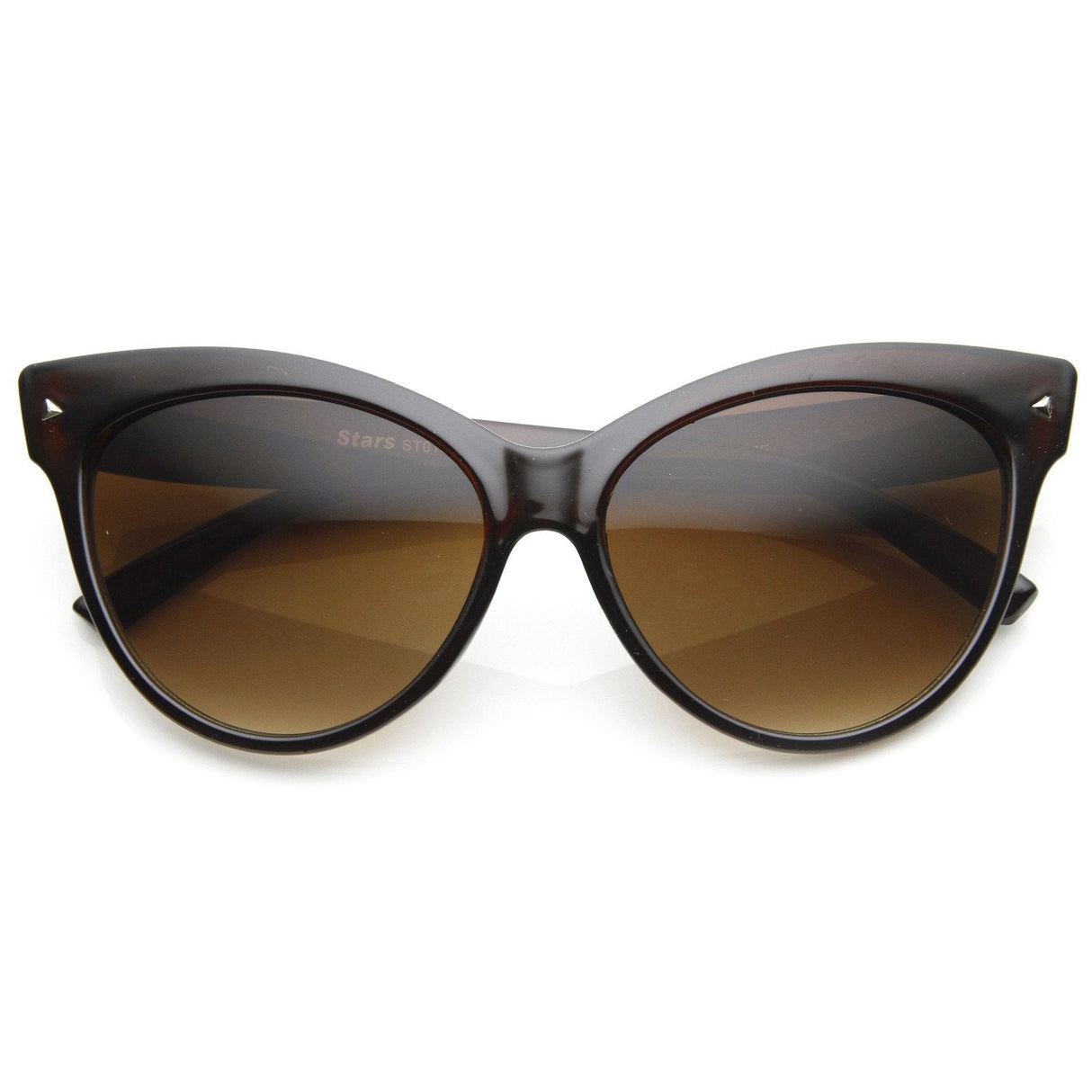 High Pointed Tip Inset Frame Oversize Cat Eye Sunglasses 8462 from zeroUV