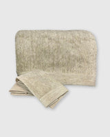 Melange Bamboo Cotton Bath Sheet 3 Piece Set - Sand from BedVoyage