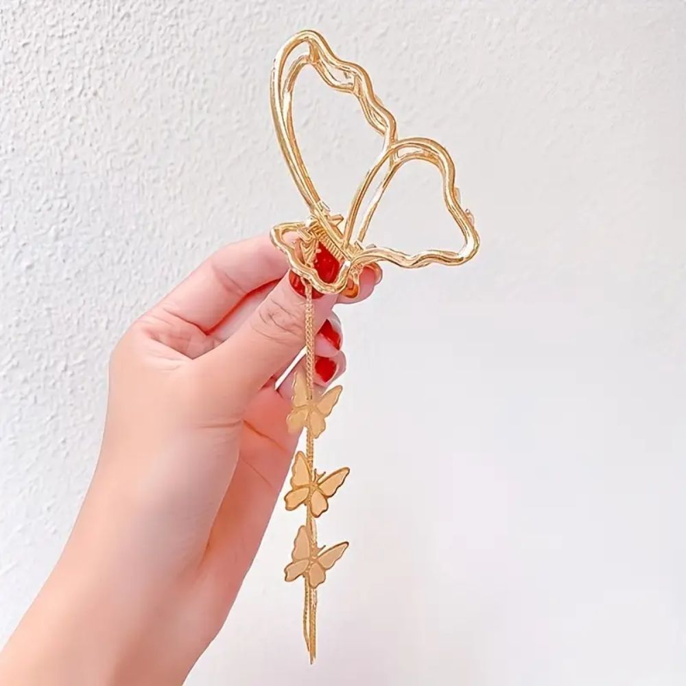 BUTTERFLY TASSEL HAIR CLIP from Ashlen