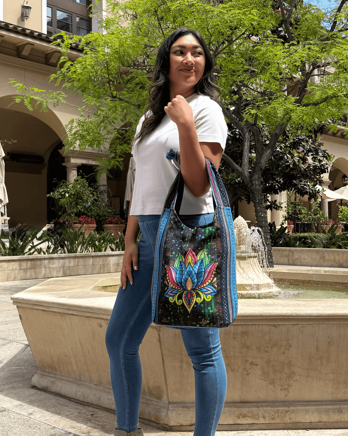 Kathmandu Collection Lotus Handmade Hobo Bag from Jupiter Gear