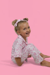 ROSEWOOD TOILE DREAM GIRL'S FLARE SET from DREAM BIG LITTLE CO