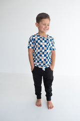 Dream Big Little Co x CoComelon JJ STARRY NIGHT CHECKERS DREAM POCKET TEE from DREAM BIG LITTLE CO