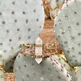 Crystal Cuff Bracelet | Gold from Hiouchi Jewels