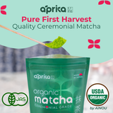 Organic Japanese Ceremonial Grade Matcha Green Tea Powder from Aprika Life