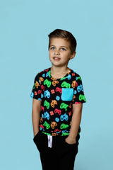 GAMER GLOW DREAM POCKET TEE from DREAM BIG LITTLE CO