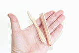 Replaceable Bamboo Toothbrush Copper Handle - Soft White Bristles from Lucky Teeth
