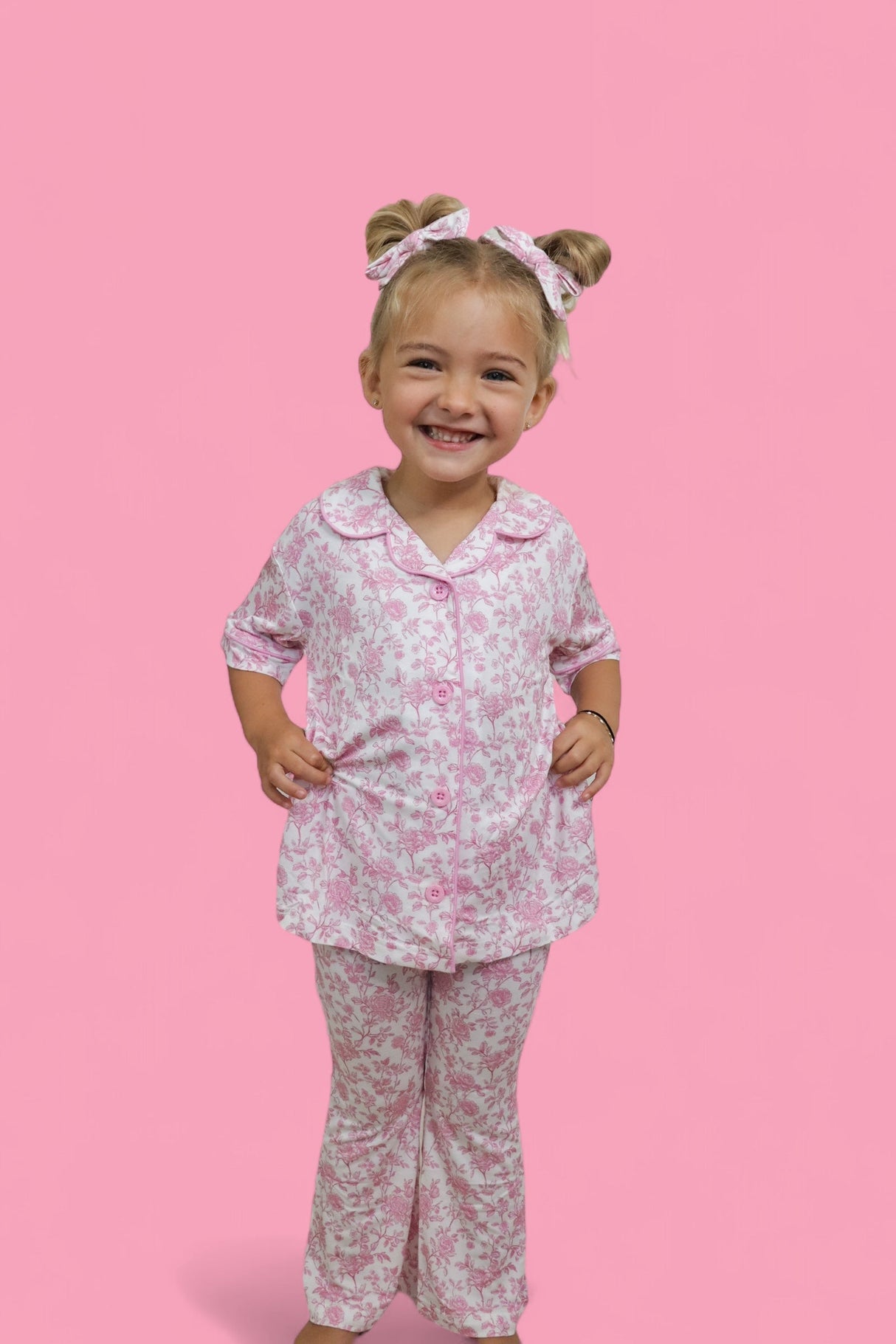 ROSEWOOD TOILE DREAM GIRL'S FLARE SET from DREAM BIG LITTLE CO