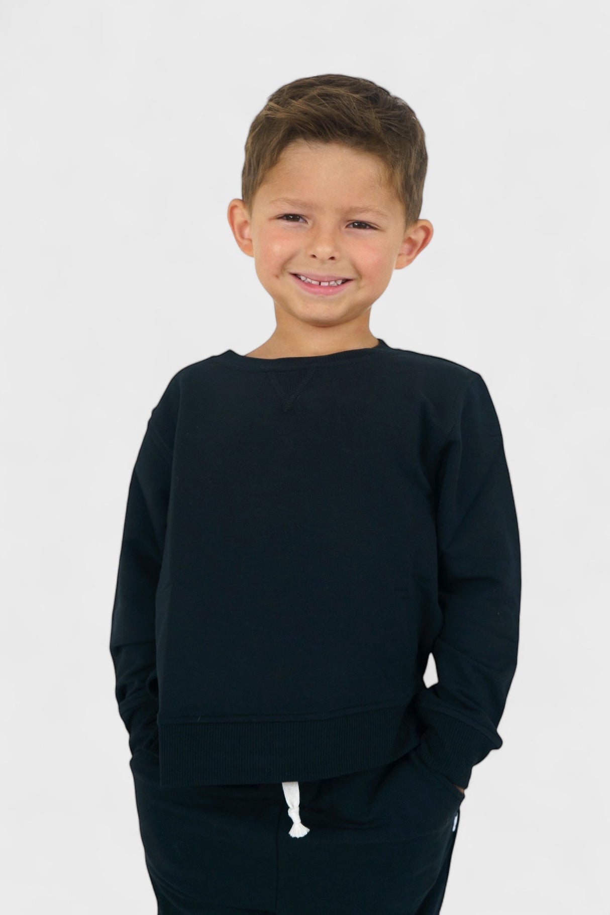 BLACK TERRY DREAM PULLOVER from DREAM BIG LITTLE CO