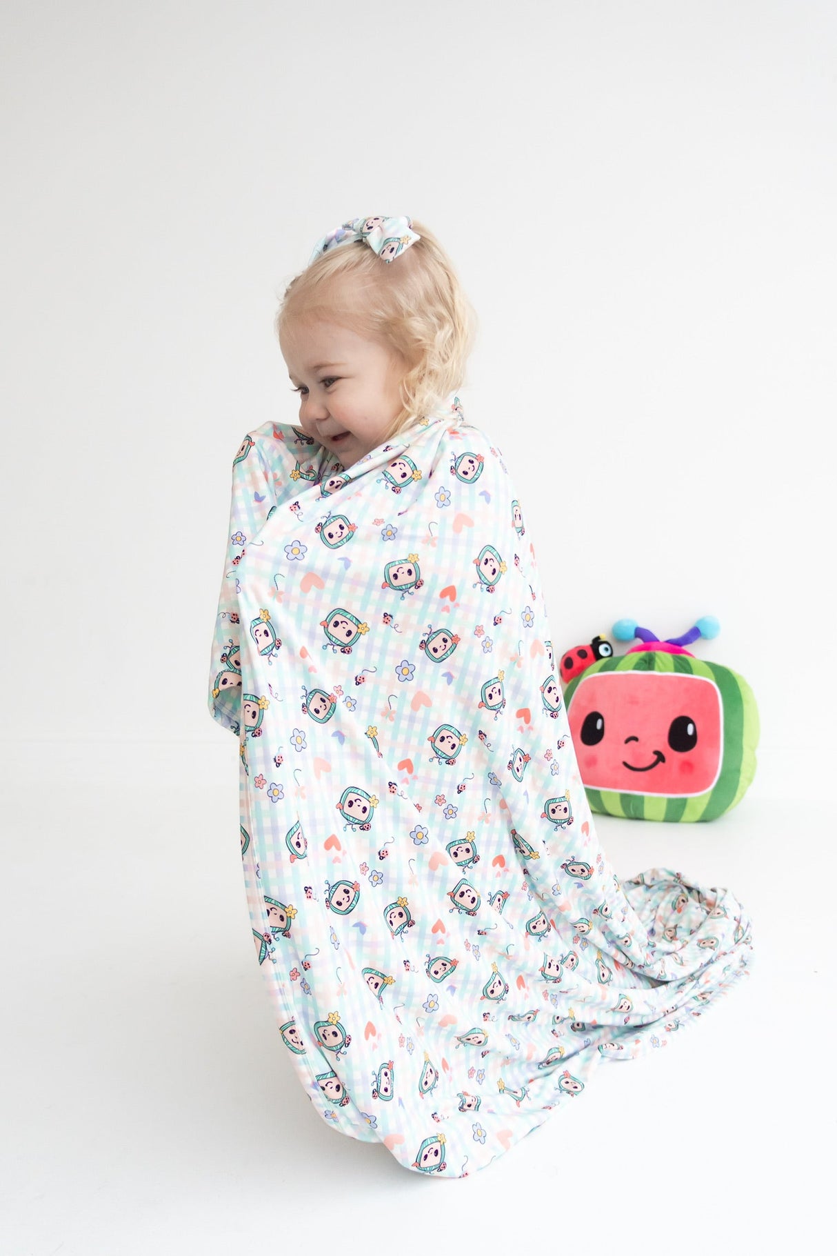 Dream Big Little Co x CoComelon SPRINGTIME MELON DREAM BOW HAIR CLIPS from DREAM BIG LITTLE CO